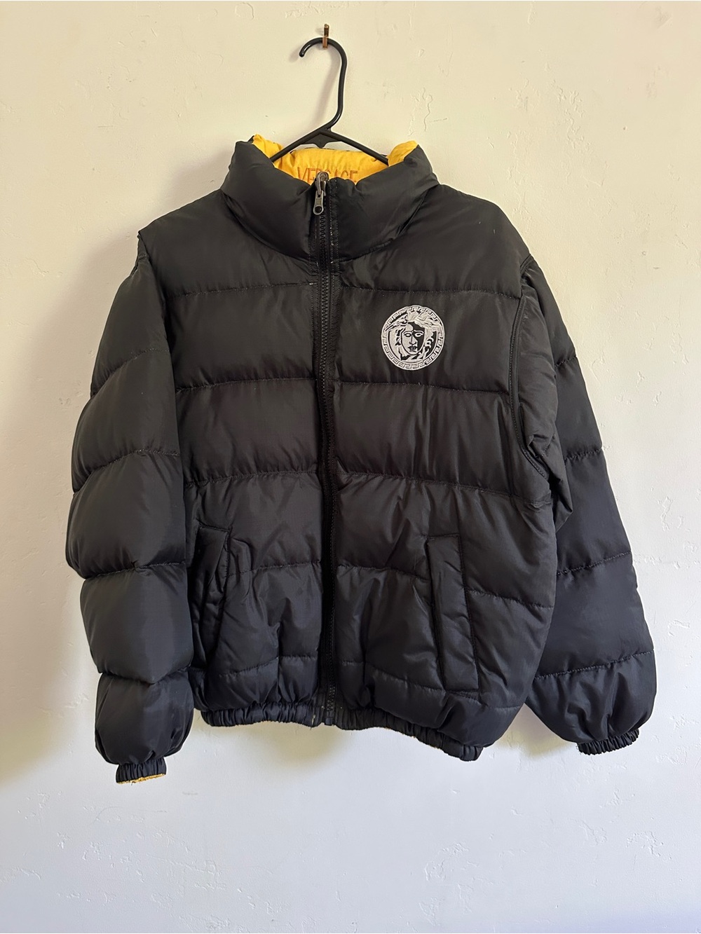Vintage Versace puffer jacket reversible